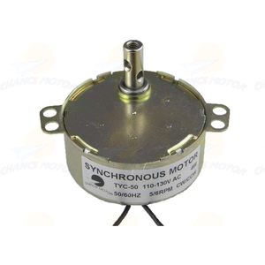 CHANCS มอเตอร์ซิงโครนัส TYC-50 110V 5-6RPM 4W แบบยึดหน้าแปลนพร้อมขั้วต่อสำหรับเครื่องเล่นแผ่นเสียง - Product Image 2