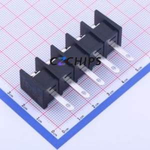 KF55H-10.0-5P Barrier Terminal Block Through hole Component (THT),P=10mm Connector Two Sides 10mm 1x5P Straight Pin - Product Image 2
