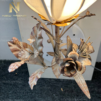 Nouveau Produit Décoration d'Intérieur Suspension Hôtel Lobby Escalier Villa Salon Magnolia Nature Lustre LED Moderne