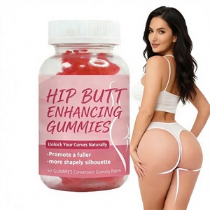 Hip <b>Butt</b> <b>Enhancing</b> Beauty Gummy Candy Herbal Supplements 60-count Firming Lifting for Adult - Product Image 1