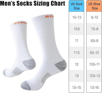 Chaussettes de performance unisexes en polyester, chaussettes respirantes à séchage rapide pour le football, la course à pied et les sports