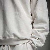 Survêtement en molleton technique surdimensionné 100% coton personnalisé, molleton français lourd, sweat-shirt ample, pantalon de survêtement empilé pour hommes