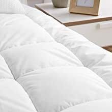 Hotel Mattress Bed <strong>Topper</strong> Extra <strong>Thick</strong> Pillow Top 3 Inch Mattress <strong>Topper</strong> King Size for Firm Mattress - Product Image 4