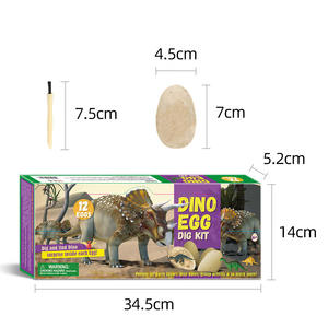 Ensemble <span class=keywords><strong>de</strong></span> science des dinosaures Oeufs fossiles <span class=keywords><strong>de</strong></span> dinosaures créatifs Kit <span class=keywords><strong>de</strong></span> fouille d'œufs <span class=keywords><strong>de</strong></span> dinosaures drôles - Product Image 5