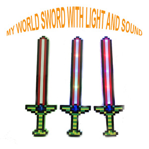 Espada de Juguete de Plástico con Luz LED Intermitente, Espada Pixel con Sonido, Regalo para Niños de 2 a 13 Años, Unisex - Product Image 6