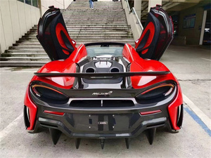 Kit de carrosserie amélioré de style <span class=keywords><strong>600LT</strong></span> pour <span class=keywords><strong>McLaren</strong></span> 540C 570S Capot de moteur en fibre de carbone sec Spoiler arrière Pare-chocs d'échappement pour personnalisation de voiture - Product Image 5
