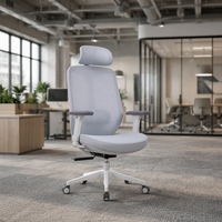 Chaise de bureau ergonomique de luxe moderne avec accoudoirs réglables pour salle de conférence, salle de réunion, gaming, travail informatique, bureau de direction et bureau à domicile