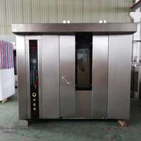 Horno rotatorio de 32 bandejas, precio de Gas, eléctrico, grande, giratorio, para panadería, estante rotatorio, horno a la venta, horneado, pan, panadería, horno Industrial