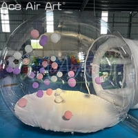 Tente gonflable à bulles, tente à bulles en PVC, tente gonflable transparente, ballon transparent gonflable pour fête, mariage ou jeu