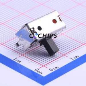 SSSF121900 Slide Switch Through hole Component (THT) Switch Double Pole Double Throw Rectangle Pin Header PC Pin 13mm - Product Image 2