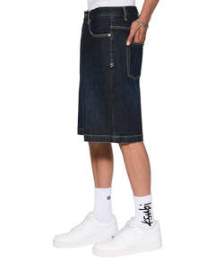 Short en jean droit vintage pour hommes, coupe régulière déchirée à la taille moyenne et abîmée pour l'été, meilleure vente, pas cher - Product Image 2