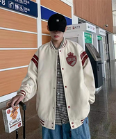 Veste de baseball unisexe avec logo brodé en chenille sur mesure, taille plus