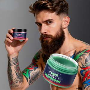 L'unguento per tatuaggio senza petrolio degli artisti rosa non lascia residui di balsamo per la cura del tatuaggio a base di erbe naturali senza irritazione idratata - Product Image 1