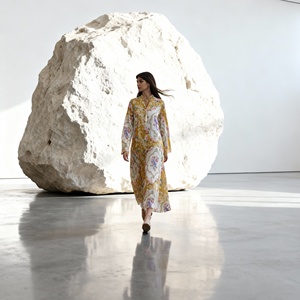 Vestido Abaya de Poliéster con Pedrería de Lujo, Elegante y Moderno, para Mujeres Musulmanas, Venta al Por Mayor Personalizada Premium - Product Image 3