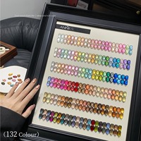 Ensemble de gel pour ongles en perles de verre 132 couleurs, effet œil de chat, gel UV magnétique éclaircissant, kit complet pour salon de manucure professionnel