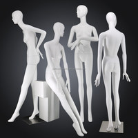 Mannequin de vitrine en fibre de verre blanc, corps entier, pour boutique de vêtements féminins et de mariage