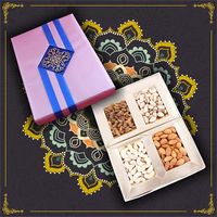 Logo personnalisé Boîte d'emballage exquis Boîte en papier de qualité alimentaire Emballage de noix adapté aux bonbons Biscuits Donuts Autres collations