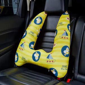 Funda para quitar en forma de H, almohada para coche de bebé, reposacabezas para dormir, cuello, soporte para la cabeza, cinturón de seguridad, hombreras, almohada de viaje para coche para niños - Product Image 2