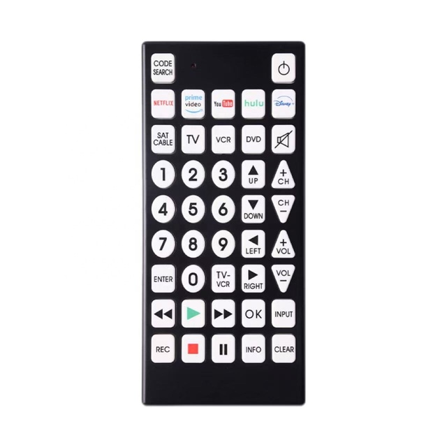 Big Button Universal Remote Control for TV DVD VCR