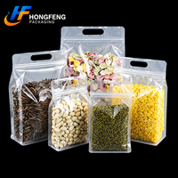 Sac transparent à poignée pour chewing-gum et sushis, emballage de qualité alimentaire, taille et logo personnalisables