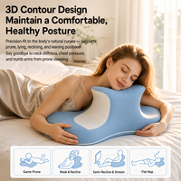 Oreiller ergonomique en mousse à mémoire de forme OEM ODM pour dormeurs sur le ventre, oreiller de lit contour cervical, soutien du cou, oreiller orthopédique pour dormir