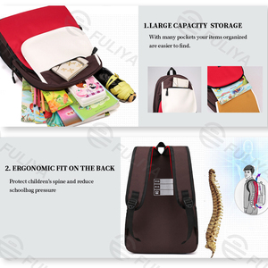 Fabricants de sacs Fuliya vente en gros de sacs d'école en nylon pour enfants sac à dos <span class=keywords><strong>fantaisie</strong></span> pour garçons et filles - Product Image 3