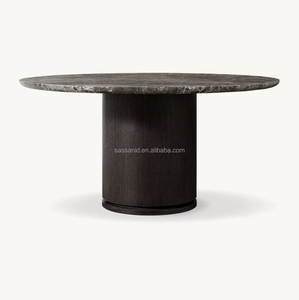 Sassanid OEM Mid-century Design Juegos de comedor de lujo Ligne Emperador Mesa de comedor redonda - Product Image 4