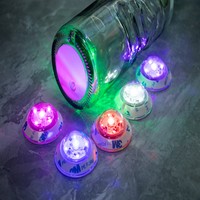 Sous-verre lumineux promotionnel Longstargift pour événements avec autocollant personnalisé et base en acrylique, sous-verre lumineux LED pour bouteille