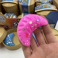 Jouet en peluche amusant en forme de boulette réaliste, jouets moelleux colorés, jouets de décompression portables pour soulager l'anxiété des enfants