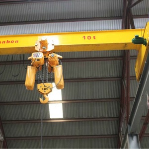 Pont roulant électrique Vanbon 5 tonnes avec palan à chaîne, composants de base fixes, moteur/PLC de marque SIEMENS 220-690V - Product Image 1