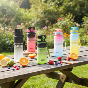 Seaygift 2025 Summer <strong>Frosted</strong> Eco-Friendly Juice Drink Plastic <strong>Cup</strong> Gradient Color Portable Rope Children Travel Mugs - Product Image 3