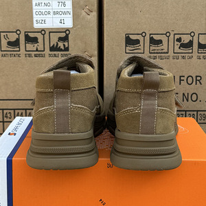 <span class=keywords><strong>Scarpe</strong></span> <span class=keywords><strong>Antinfortunistiche</strong></span> da Lavoro LIGHT BEARER 776 Traspiranti in Vera Pelle con Punta in Acciaio per Saldatura Elettrica Senza Lacci Stivali di Sicurezza - Product Image 4