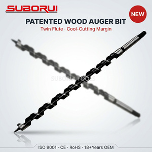 Foret hélicoïdal long <span class=keywords><strong>en</strong></span> acier à haute teneur <span class=keywords><strong>en</strong></span> carbone SUBORUI OEM 800mm 1000mm, oxyde noir, à queue hexagonale, pour perçage profond du <span class=keywords><strong>bois</strong></span> - Product Image 1