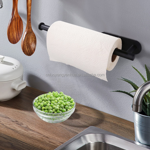 Soporte Autoadhesivo de <span class=keywords><strong>Metal</strong></span> para Papel de Cocina, Toallas de Papel, Almacenamiento en el Baño, para Montar Debajo del Gabinete - Product Image 5