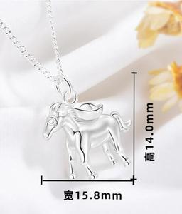 El Nuevo Estilo Prácticamente Garantiza el Éxito: Collar de Lingote de Oro con Diseño de Caballo y Collar del Año del Caballo - Product Image 6