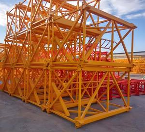 Grúa Torre QTZ80 (TC5513) en Oferta, Capacidad de Carga 6t, Carga de Descarga 1.3t, Longitud de Brazo 55m, para Obras de Construcción, Puertos y Hafenidades - Product Image 3