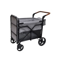 Chariot pliable pour animaux de compagnie à 4 roues PC26, fabriqué en Chine, stable, grande capacité, chariot pour chien, poussette portable pour animaux de compagnie pour l'extérieur