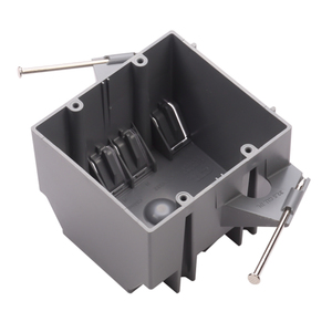 Plastic Junction Box Nail On New Work 2 Gang PVC Box Electrical Switch Boxes