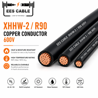 Fil de construction isolé XLPE avec conducteur en cuivre nu 600V XHHW/XHHW-2 # 8 # 6 # 4 # 2 # 1