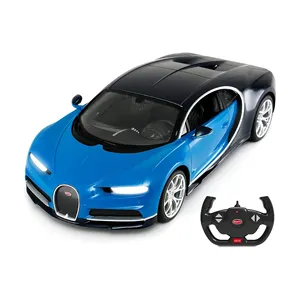 1/14 Scale RC Car: Licensed Bugatti Chiron Remote Control Toy with Working Lights. Ideal Gift for Kids and Adults