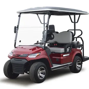 A827.2+2 4 seaters electric golf cart with aluminum chassis and four wheel disc brake