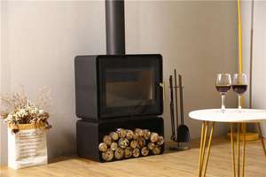 Chauffage intérieur à haute efficacité Poêle à <span class=keywords><strong>bois</strong></span> en acier au carbone autoportant Cheminée Poêle à <span class=keywords><strong>bois</strong></span> d'excellente performance - Product Image 5