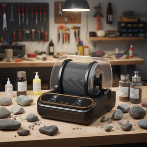 Polisseuse à roche électrique 1 lb 4 pouces à moteur à entraînement direct, polissage humide, 500 W, 120 V, garantie 3 ans - Product Image 2