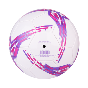 Ballon de football vert et violet taille 3 CJ Sports en PVC durable 270-300g cousu à la machine pour loisirs/entraînement/match - Product Image 2