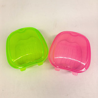 Nouvelle conception, boîte à prothèses dentaires en plastique colorée, double couche, étui pour appareil orthodontique, pour ranger les aligneurs dentaires