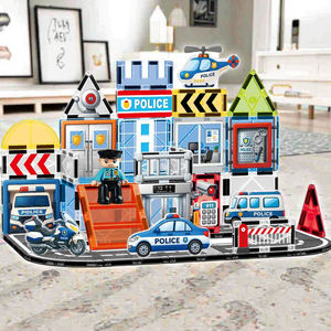 <span class=keywords><strong>Hélicoptère</strong></span> <span class=keywords><strong>de</strong></span> <span class=keywords><strong>police</strong></span> en plastique à assembler, puzzle 3D, blocs <span class=keywords><strong>de</strong></span> construction magnétiques pour garçons et filles, jeu <span class=keywords><strong>de</strong></span> simulation - Product Image 4