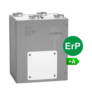 Ventilação de recuperação de calor para montagem em parede HRV Sistema de alta eficiência com sistema HVAC Recuperador de ar ERV Sistema de ventilação com recuperação de energia