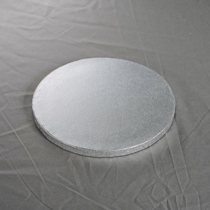 Wholesale 50pcs Silver 12mm Round Corrugated <b>Cake</b> Drum <b>Board</b> 12 Inch Cardboard <b>Cake</b> <b>Board</b> with Stamping Printing Handling - Product Image 1