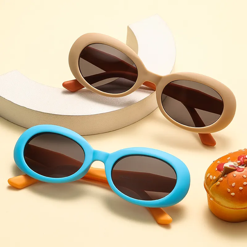 Hot Sale Little Girls Toddler Baby Sunglasses Soft Tpee Custom Printing Logo Sunglass Unbreakable Frame Sunglasses