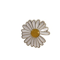 Kancing Imitasi Logam Berlapis Plastik Motif Bunga Daisy Segar untuk Kemeja, Gaun, Sweater, Mantel, Jas, Pakaian, Dekorasi